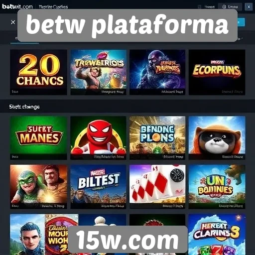 Comparativo de jogos disponíveis na betw plataforma